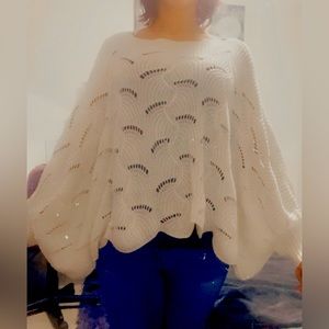 Moon and Madison Knitted Sweater/Shawl size Small